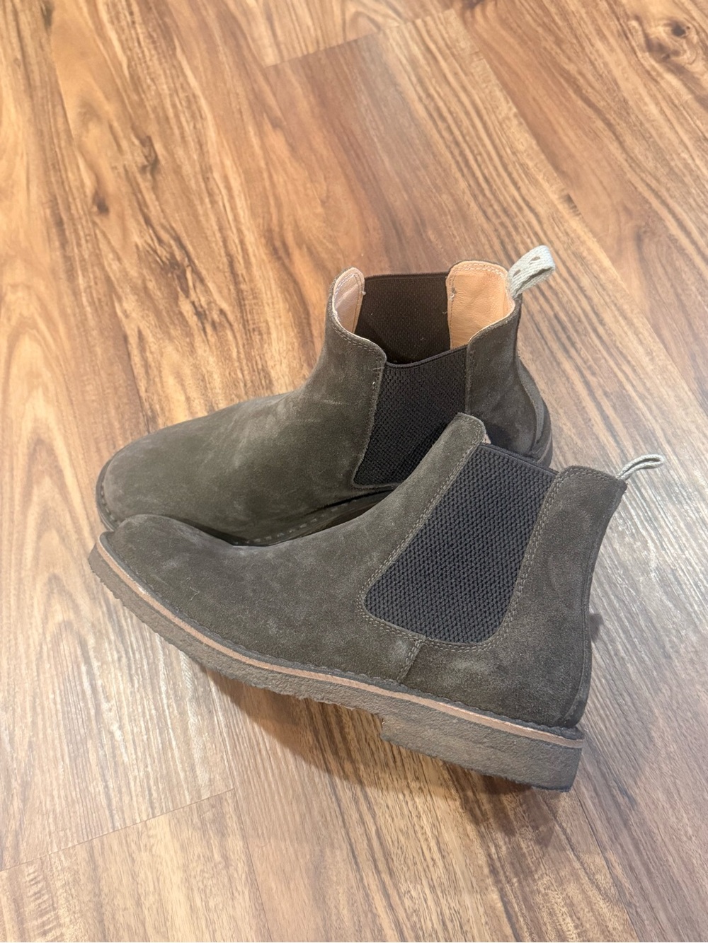 Huckberry Astorflex Bitflex Brown Suede Leather Chelsea Boots Sz 41 Mens 7.5-8